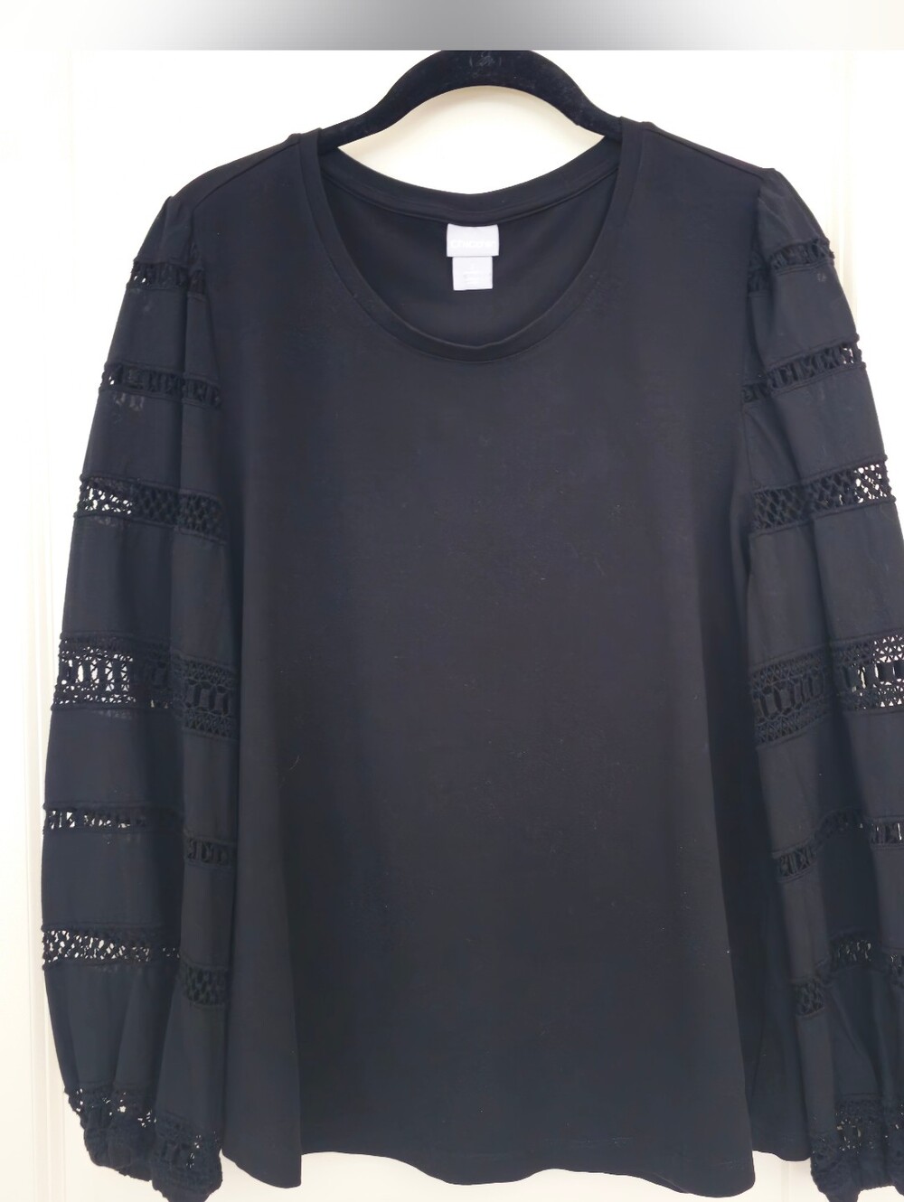 EUC - Chicos Black Top